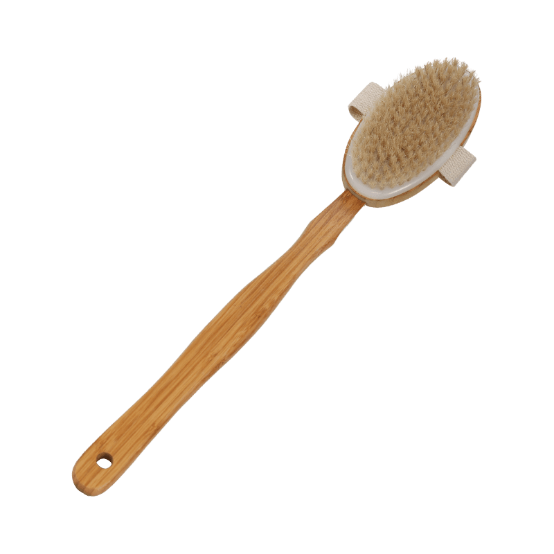 Eco-Friendly Bamboo Handle Natural Bristle Massage Bath Brush