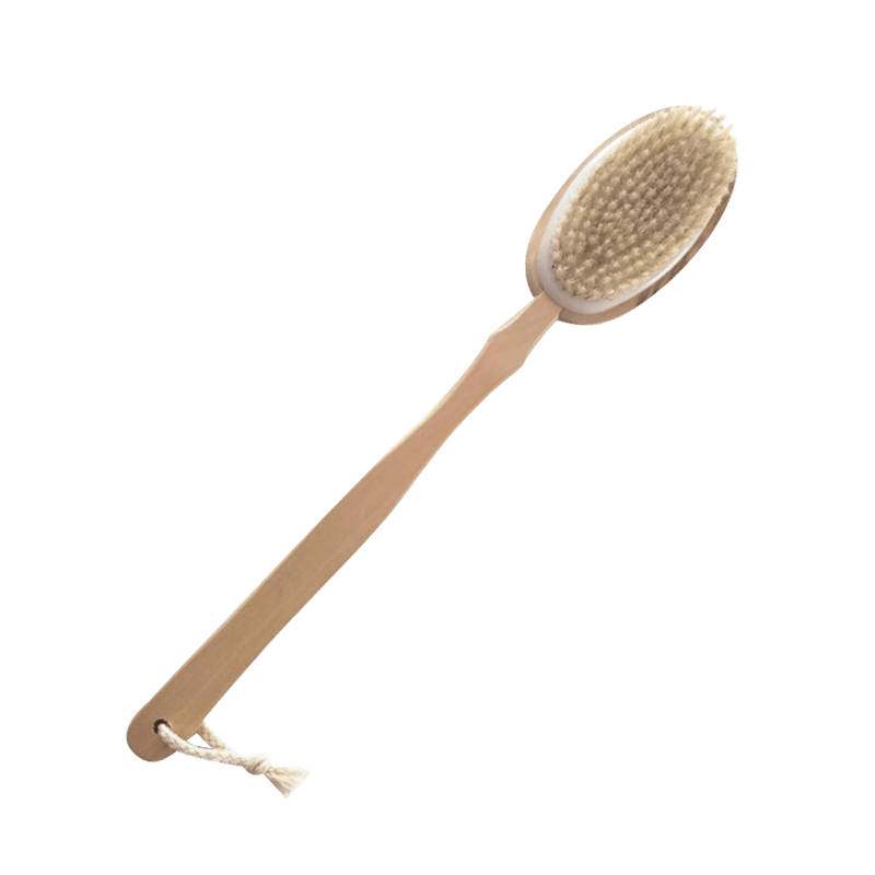 Wooden Long Handle Double Sided Bath Brush